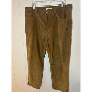 Levi Strauss 1994 Baggy Corduroy Pants Mens Size 34 Brown Casual Trousers